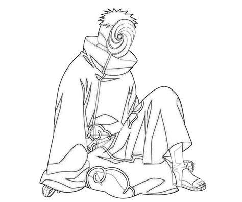 Naruto Coloring Pages - Tobi Character | Desenhos para: Dibujar Fácil, dibujos de A Tobi, como dibujar A Tobi paso a paso para colorear