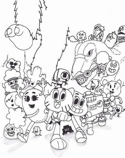 Dibujos Animados Para Colorear De Gumball - Impresion gratuita: Dibujar y Colorear Fácil con este Paso a Paso, dibujos de A Todos Los Personajes De Cartoon Network, como dibujar A Todos Los Personajes De Cartoon Network paso a paso para colorear