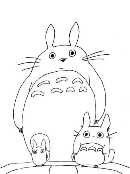 Totoro | Free Coloring Pages on Masivy World | Coloring: Aprender como Dibujar y Colorear Fácil, dibujos de A Totoro, como dibujar A Totoro para colorear