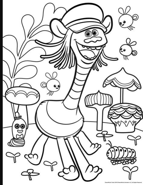 Colección de Dibujos de Trolls para pequeños. Imprime y: Aprende a Dibujar Fácil con este Paso a Paso, dibujos de A Troll, como dibujar A Troll para colorear