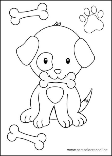 Los mejores Dibujos de Perros para Colorear Imprimir y: Dibujar y Colorear Fácil, dibujos de A Tu Perro, como dibujar A Tu Perro paso a paso para colorear
