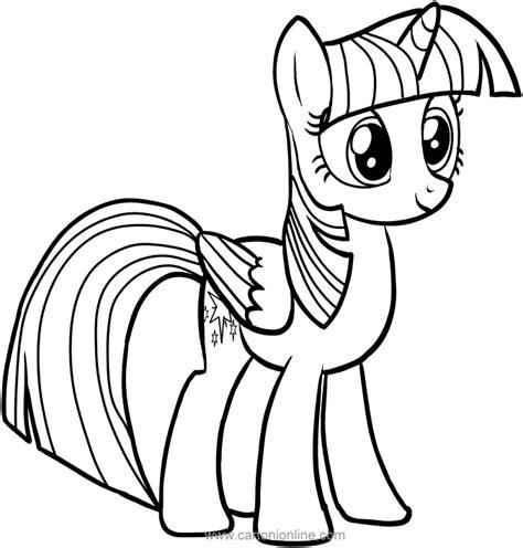 Dibujo de Twilight Sparkle de las My Little Pony para colorear: Dibujar y Colorear Fácil, dibujos de A Twilight Sparkle, como dibujar A Twilight Sparkle paso a paso para colorear