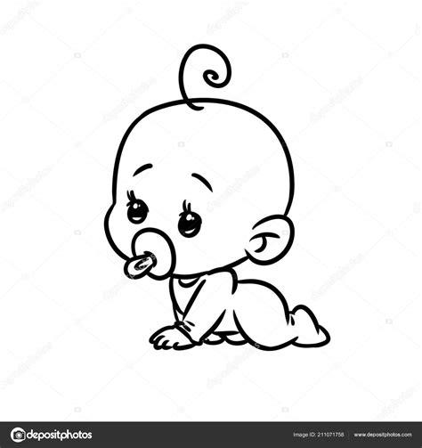 Bebé Pequeño Minimalismo Personaje Ilustración Aislada: Aprender como Dibujar Fácil, dibujos de A Un Bb, como dibujar A Un Bb paso a paso para colorear