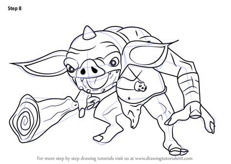 Step by Step How to Draw Bokoblin from The Legend of Zelda: Aprender a Dibujar y Colorear Fácil, dibujos de A Un Bokoblin, como dibujar A Un Bokoblin para colorear e imprimir