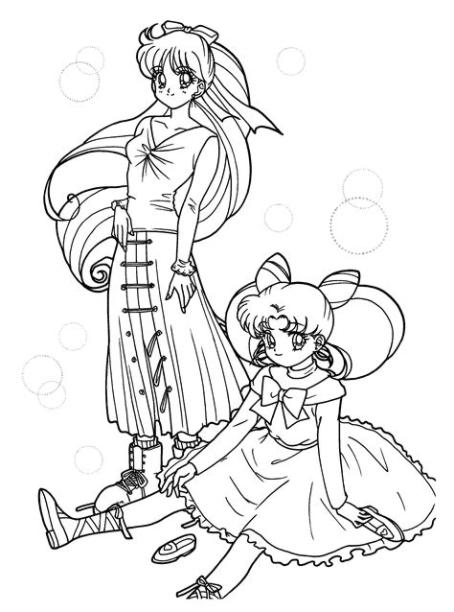 MINAKO & CHIBI USA | Sailor moon coloring pages. Cool: Dibujar y Colorear Fácil con este Paso a Paso, dibujos de A Un Chibi, como dibujar A Un Chibi para colorear