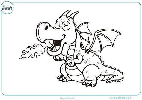 Dibujos de Dragones para colorear - Mundo Primaria: Aprender a Dibujar Fácil, dibujos de A Un Dragon De Fuego, como dibujar A Un Dragon De Fuego paso a paso para colorear