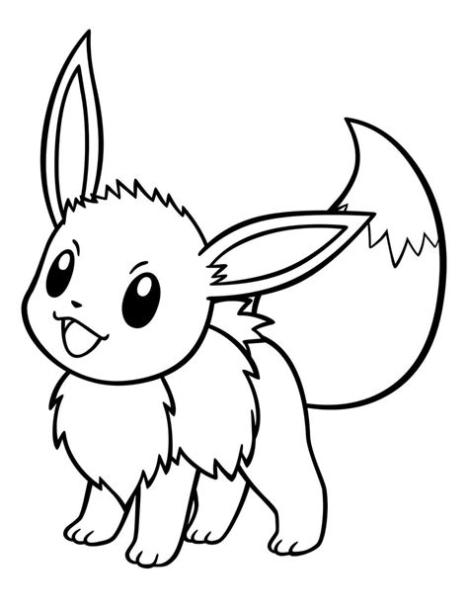 Dibujos de Pokemon para colorear | WONDER DAY — Dibujos: Aprender como Dibujar y Colorear Fácil con este Paso a Paso, dibujos de A Un Eevee, como dibujar A Un Eevee paso a paso para colorear