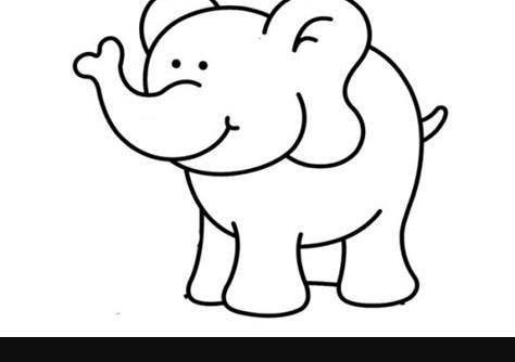 Elefante Bebe Animado Para Colorear - páginas para colorear: Aprender como Dibujar y Colorear Fácil, dibujos de A Un Elefante, como dibujar A Un Elefante para colorear e imprimir