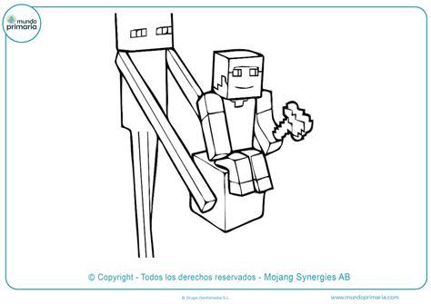 Dibujos de Minecraft para Colorear 【Imprimir y Descargar】: Dibujar y Colorear Fácil, dibujos de A Un Enderman De Minecraft, como dibujar A Un Enderman De Minecraft paso a paso para colorear