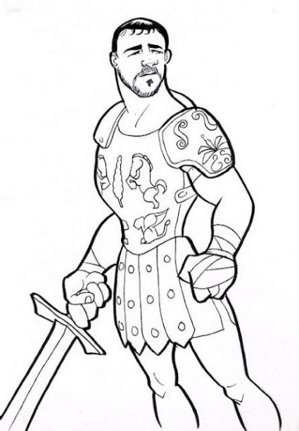 DIBUJOS DE GLADIADORES PARA COLOREAR: Dibujar y Colorear Fácil, dibujos de A Un Gladiador, como dibujar A Un Gladiador para colorear