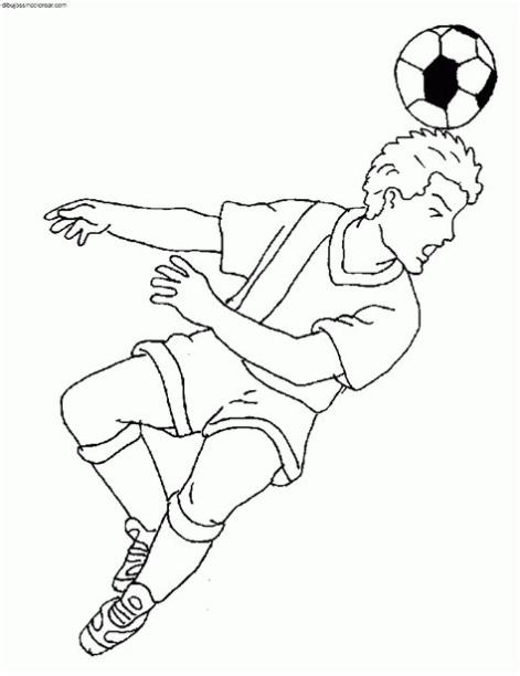Dibujos Sin Colorear: Dibujos de Fútbol para Colorear: Aprender a Dibujar Fácil con este Paso a Paso, dibujos de A Un Jugador De Futbol, como dibujar A Un Jugador De Futbol para colorear