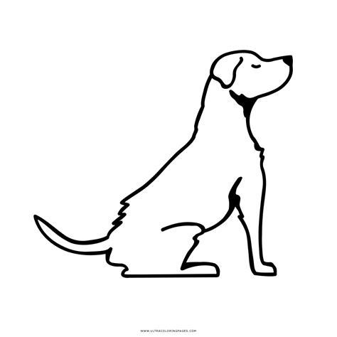 Imagen De Un Perro Sentado Para Colorear - imagen para: Aprender como Dibujar y Colorear Fácil, dibujos de A Un Perro Sentado, como dibujar A Un Perro Sentado para colorear e imprimir