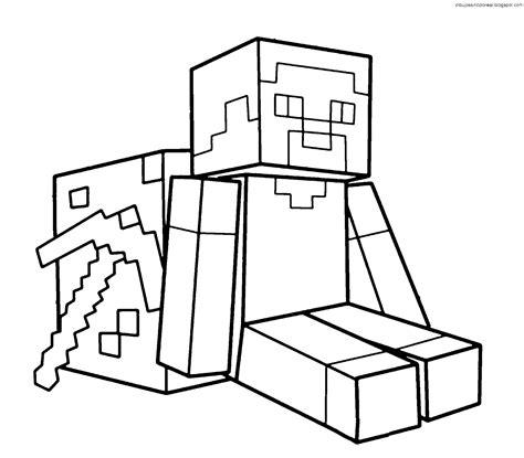 Dibujos Sin Colorear: Dibujos de Minecraft para Colorear: Dibujar Fácil con este Paso a Paso, dibujos de A Un Personaje De Minecraft, como dibujar A Un Personaje De Minecraft para colorear e imprimir