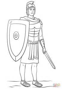 Dibujo de Soldado romano para colorear | Dibujos para: Dibujar Fácil con este Paso a Paso, dibujos de A Un Romano, como dibujar A Un Romano para colorear e imprimir