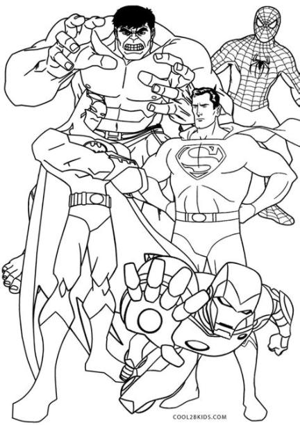 Dibujos de Superhéroe para colorear - Páginas para: Dibujar Fácil, dibujos de A Un Superheroe, como dibujar A Un Superheroe paso a paso para colorear