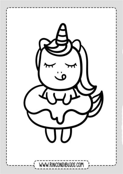 Dibujos Kawaii Dibujos Para Colorear De Unicornios Tiernos: Aprende a Dibujar y Colorear Fácil, dibujos de A Un Unicornio Kawaii, como dibujar A Un Unicornio Kawaii para colorear