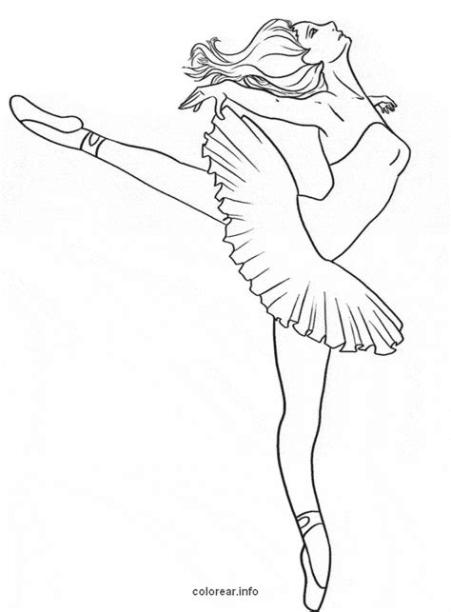 Bailarinas de ballet para colorear | Colorear imágenes: Dibujar y Colorear Fácil, dibujos de A Una Bailarina Para Niños, como dibujar A Una Bailarina Para Niños paso a paso para colorear