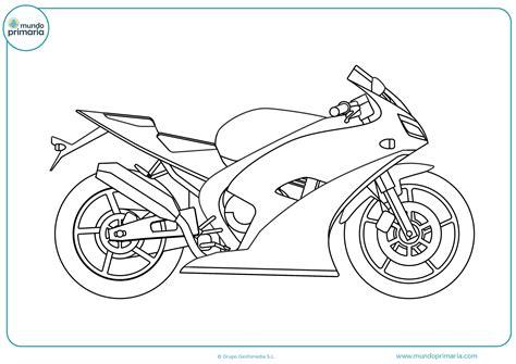 Dibujos de Motos para Colorear 【Imprimir y Pintar】: Dibujar Fácil con este Paso a Paso, dibujos de A Una Moto, como dibujar A Una Moto paso a paso para colorear