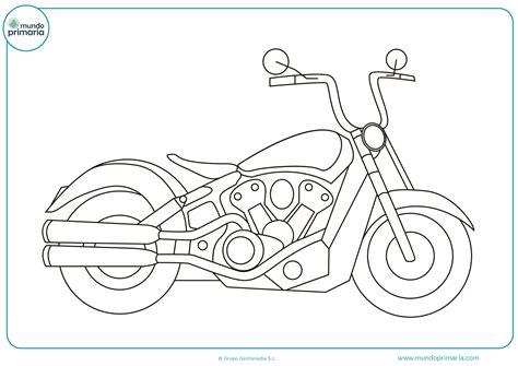 Dibujos de Motos para Colorear 【Imprimir y Pintar】: Dibujar Fácil con este Paso a Paso, dibujos de A Una Moto, como dibujar A Una Moto para colorear