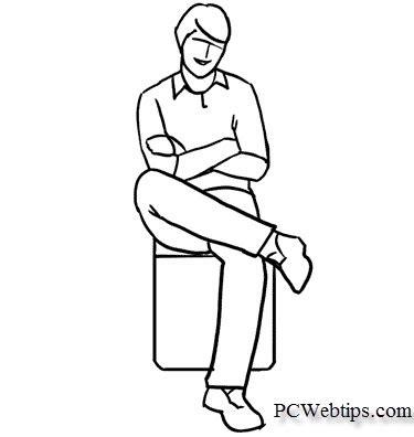 Venga hombre!: Dibujar Fácil, dibujos de A Una Persona Sentada De Frente, como dibujar A Una Persona Sentada De Frente paso a paso para colorear