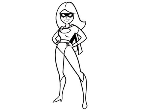 Dibujo de Superheroina para Colorear - Dibujos.net: Dibujar Fácil con este Paso a Paso, dibujos de A Una Superheroina, como dibujar A Una Superheroina paso a paso para colorear