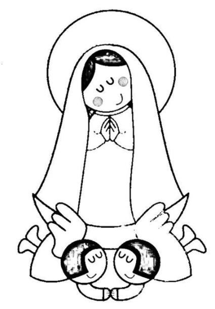Maria Para Colorear Animado: Aprender como Dibujar y Colorear Fácil con este Paso a Paso, dibujos de A Una Virgen, como dibujar A Una Virgen para colorear e imprimir