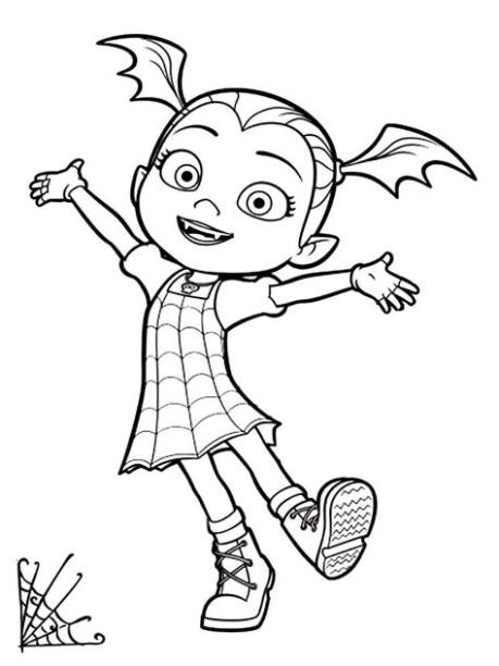 Dibujos de Vampirina para colorear para niños | WONDER: Dibujar Fácil, dibujos de A Vampirina, como dibujar A Vampirina para colorear e imprimir