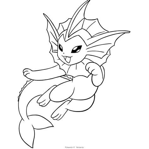 Dibujo de Vaporeon de Pokemon para colorear: Aprende a Dibujar y Colorear Fácil con este Paso a Paso, dibujos de A Vaporeon, como dibujar A Vaporeon para colorear