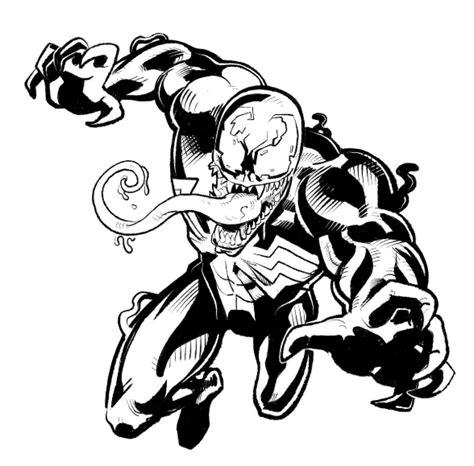 Dibujos de Venom Para Colorear | Dibujos. Dibujos kawaii: Aprende a Dibujar y Colorear Fácil con este Paso a Paso, dibujos de A Venom Kawaii, como dibujar A Venom Kawaii para colorear