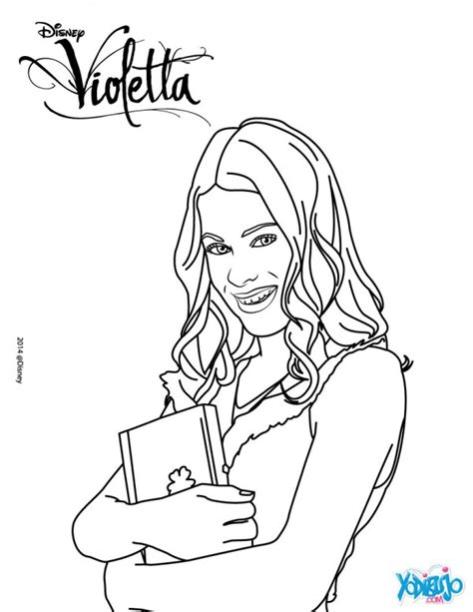 Imágenes de Violetta para pintar | Colorear imágenes: Dibujar Fácil con este Paso a Paso, dibujos de A Violetta De Disney Channel, como dibujar A Violetta De Disney Channel para colorear e imprimir