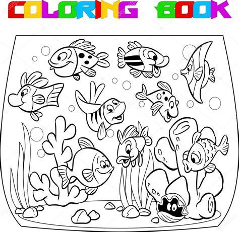 Animado: acuario para colorear | peces de acuario: Dibujar Fácil, dibujos de A Wario, como dibujar A Wario paso a paso para colorear
