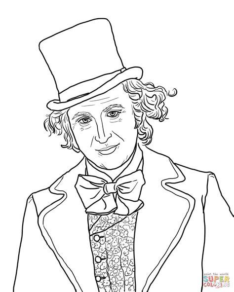 Dibujo de Willy Wonka por Gene Wilder para colorear: Dibujar y Colorear Fácil con este Paso a Paso, dibujos de A Willy Wonka, como dibujar A Willy Wonka paso a paso para colorear