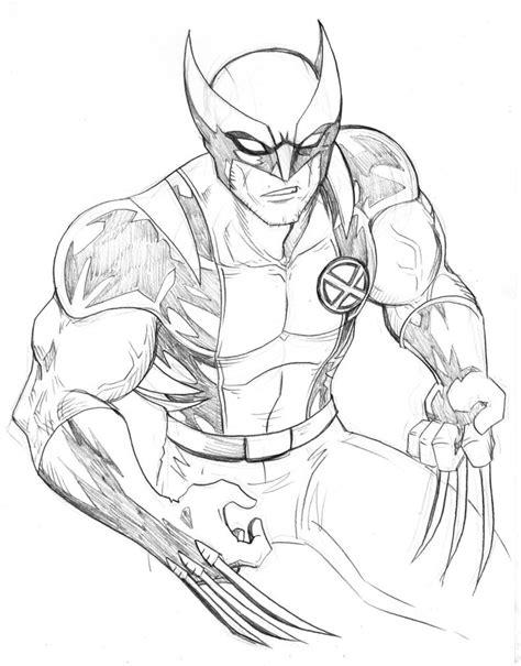 LAMINAS PARA COLOREAR - COLORING PAGES: Wolverine para: Dibujar Fácil con este Paso a Paso, dibujos de A Wolverine, como dibujar A Wolverine para colorear e imprimir