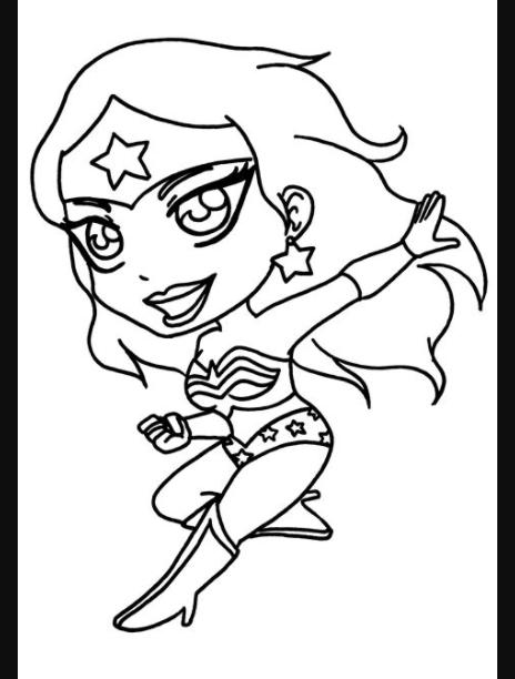 Wonder Woman #74620 (Superhéroes) – Colorear dibujos gratis: Dibujar Fácil con este Paso a Paso, dibujos de A Wonder Woman Kawaii, como dibujar A Wonder Woman Kawaii para colorear