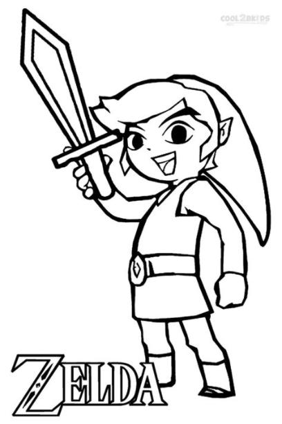 Dibujos de Zelda para colorear - Páginas para imprimir gratis: Dibujar Fácil con este Paso a Paso, dibujos de A Zelda, como dibujar A Zelda para colorear