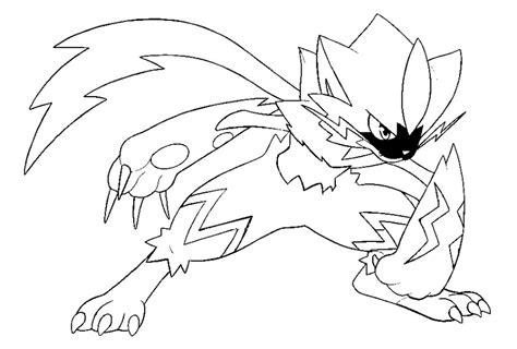 Dibujos para colorear Pokemon - Zeraora - Dibujos Pokemon: Aprender como Dibujar Fácil con este Paso a Paso, dibujos de A Zeraora, como dibujar A Zeraora paso a paso para colorear