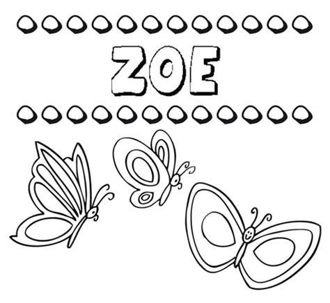 Zoe: dibujos de los nombres para colorear. pintar e imprimir: Dibujar y Colorear Fácil, dibujos de A Zoe, como dibujar A Zoe para colorear e imprimir