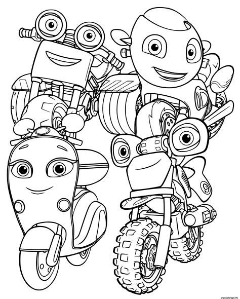 Coloriage Ricky Zoom all characters kid - JeColorie.com: Aprender a Dibujar y Colorear Fácil, dibujos de A Zoom, como dibujar A Zoom para colorear e imprimir