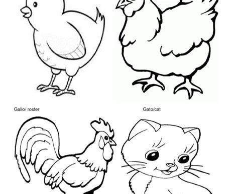 Animales Domesticos Para Colorear Gallo - páginas para: Aprende como Dibujar Fácil con este Paso a Paso, dibujos de Abimales, como dibujar Abimales para colorear
