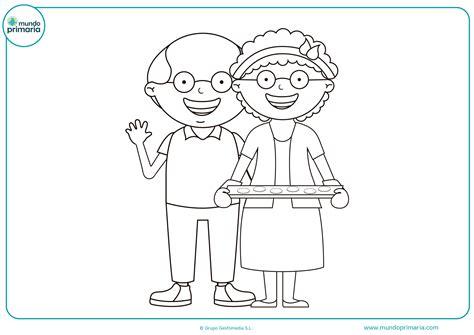 Dibujos de Abuelos y Abuelas para Colorear: Aprender como Dibujar Fácil, dibujos de Abuela, como dibujar Abuela para colorear