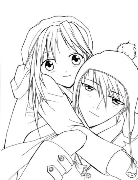 Imagenes Para Dibujar A Color De Amor Anime: Dibujar y Colorear Fácil con este Paso a Paso, dibujos de Adolescentes Anime, como dibujar Adolescentes Anime para colorear