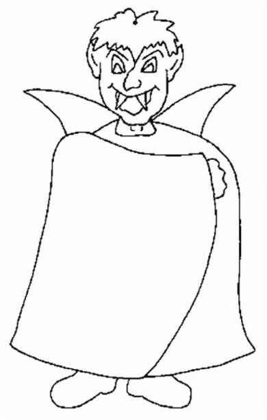 Conde Drácula para colorear - Dibujos para colorear: Dibujar Fácil, dibujos de Al Conde Dracula, como dibujar Al Conde Dracula paso a paso para colorear