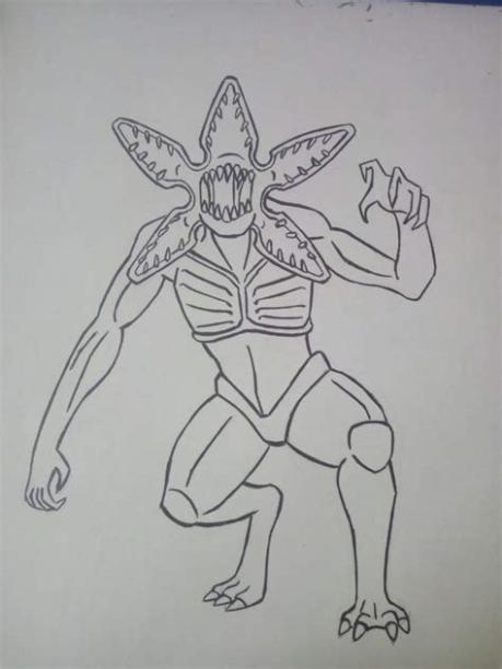 Demogorgon paso a paso | DibujArte Amino: Dibujar Fácil, dibujos de Al Demogorgon De Stranger Things, como dibujar Al Demogorgon De Stranger Things para colorear