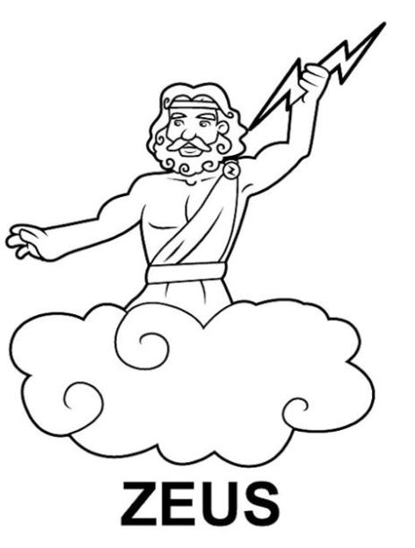 DIBUJOS DE ZEUS PARA PINTAR: Dibujar y Colorear Fácil, dibujos de Al Dios Zeus, como dibujar Al Dios Zeus para colorear e imprimir