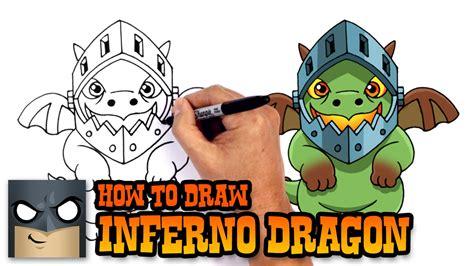 How to Draw Clash Royale Inferno Dragon - Go Clash Royale: Dibujar y Colorear Fácil, dibujos de Al Dragon Electrico, como dibujar Al Dragon Electrico para colorear e imprimir