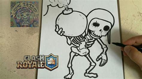COMO DIBUJAR AL ROMPEMUROS - CLASH ROYALE - Go Clash Royale: Dibujar Fácil, dibujos de Al Esqueleto Gigante De Clash Royale, como dibujar Al Esqueleto Gigante De Clash Royale para colorear
