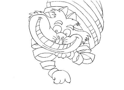 Dibujo para colorear - Gato de Cheshire en la caza: Aprende como Dibujar y Colorear Fácil, dibujos de Al Gato De Cheshire, como dibujar Al Gato De Cheshire paso a paso para colorear