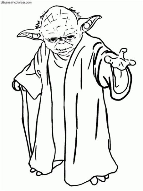 Dibujos del Maestro Yoda (Star Wars - La Guerra de las: Dibujar Fácil, dibujos de Al Maestro Yoda, como dibujar Al Maestro Yoda para colorear