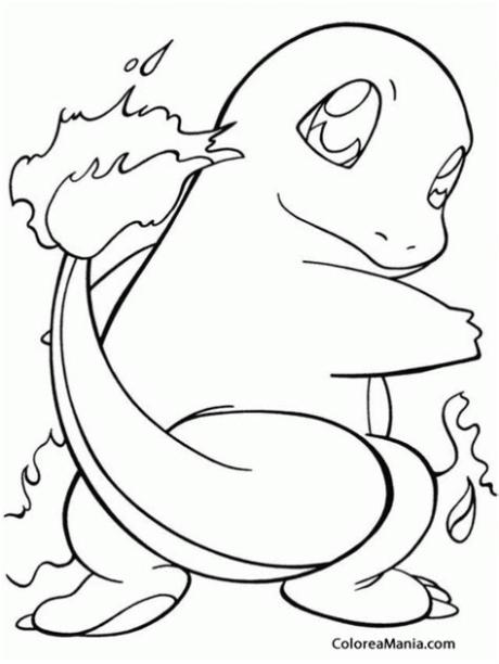 Dibujos Para Colorear Pokemon Charmander: Aprende a Dibujar y Colorear Fácil con este Paso a Paso, dibujos de Al Pokemon Charmander, como dibujar Al Pokemon Charmander para colorear