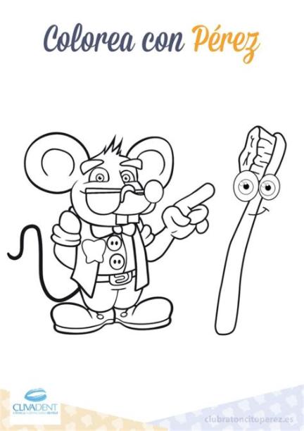 Cepillarse los dientes con el ratoncito Pérez | Clivadent: Dibujar Fácil, dibujos de Al Raton Perez, como dibujar Al Raton Perez paso a paso para colorear